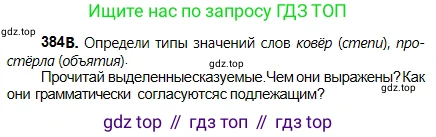 Русский язык, 5 класс Учебник, авторы: Сабитова Зинаида Какбаевна, Скляренко Ксения Сергеевна, издательство Мектеп, Алматы, 2018, Часть 2, страница 47, номер 384В, Условие