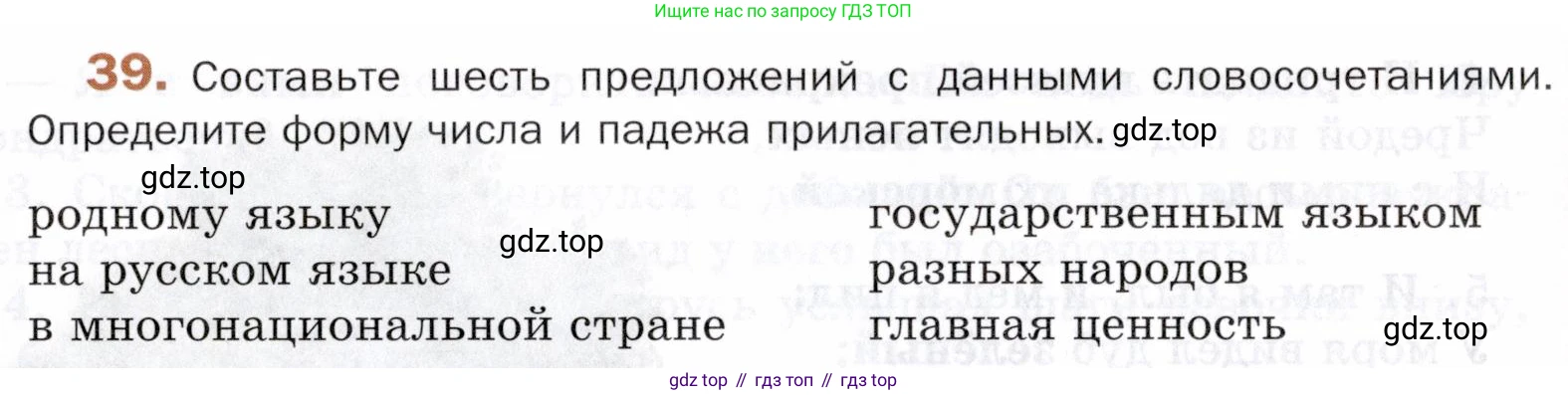 ГДЗ Русский язык, 5 класс Учебник, авторы: Шмелёв Алексей Дмитриевич, Флоренская Эльза Александровна, Габович Фаина Ефимовна, Савчук Лариса Олеговна(2), Шмелёва Елена Яковлевна, издательство Просвещение, Москва, 2021, Часть 1, страница 27, номер 39, Условие