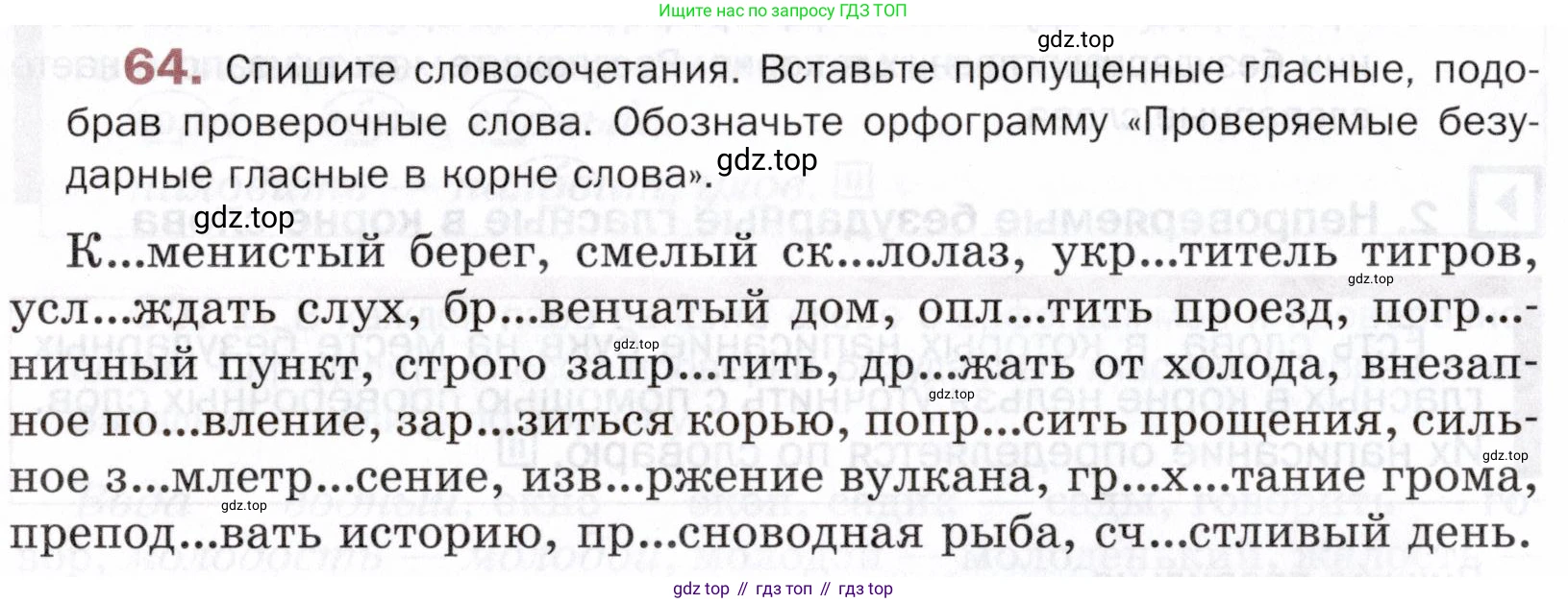 ГДЗ Русский язык, 5 класс Учебник, авторы: Шмелёв Алексей Дмитриевич, Флоренская Эльза Александровна, Габович Фаина Ефимовна, Савчук Лариса Олеговна(2), Шмелёва Елена Яковлевна, издательство Просвещение, Москва, 2021, Часть 1, страница 40, номер 64, Условие