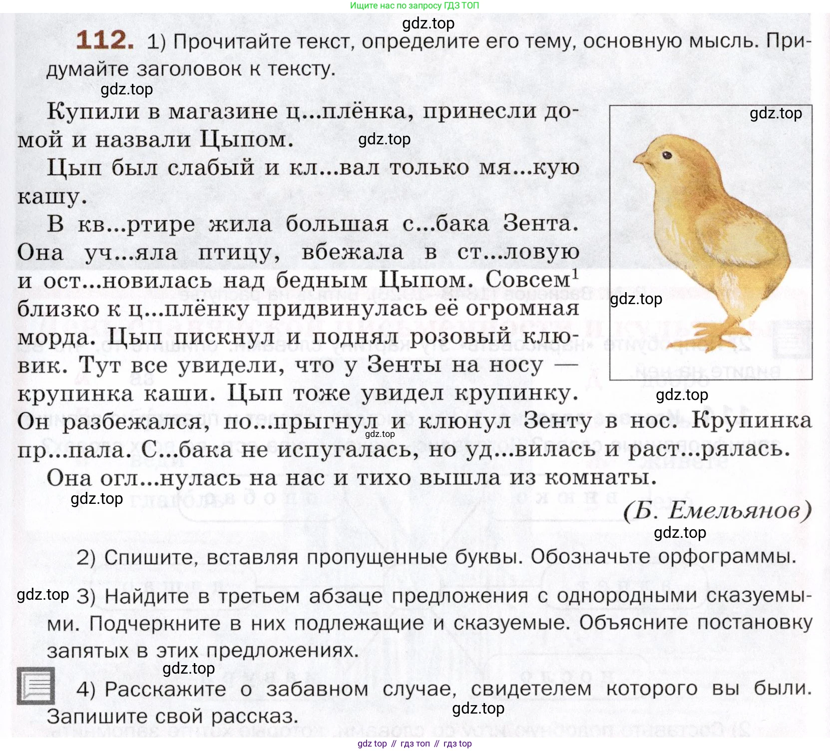 ГДЗ Русский язык, 5 класс Учебник, авторы: Шмелёв Алексей Дмитриевич, Флоренская Эльза Александровна, Габович Фаина Ефимовна, Савчук Лариса Олеговна(2), Шмелёва Елена Яковлевна, издательство Просвещение, Москва, 2021, Часть 1, страница 135, номер 112, Условие