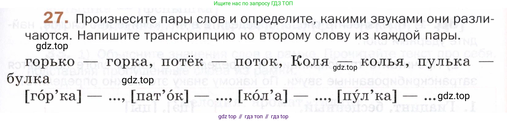 ГДЗ Русский язык, 5 класс Учебник, авторы: Шмелёв Алексей Дмитриевич, Флоренская Эльза Александровна, Габович Фаина Ефимовна, Савчук Лариса Олеговна(2), Шмелёва Елена Яковлевна, издательство Просвещение, Москва, 2021, Часть 1, страница 87, номер 27, Условие