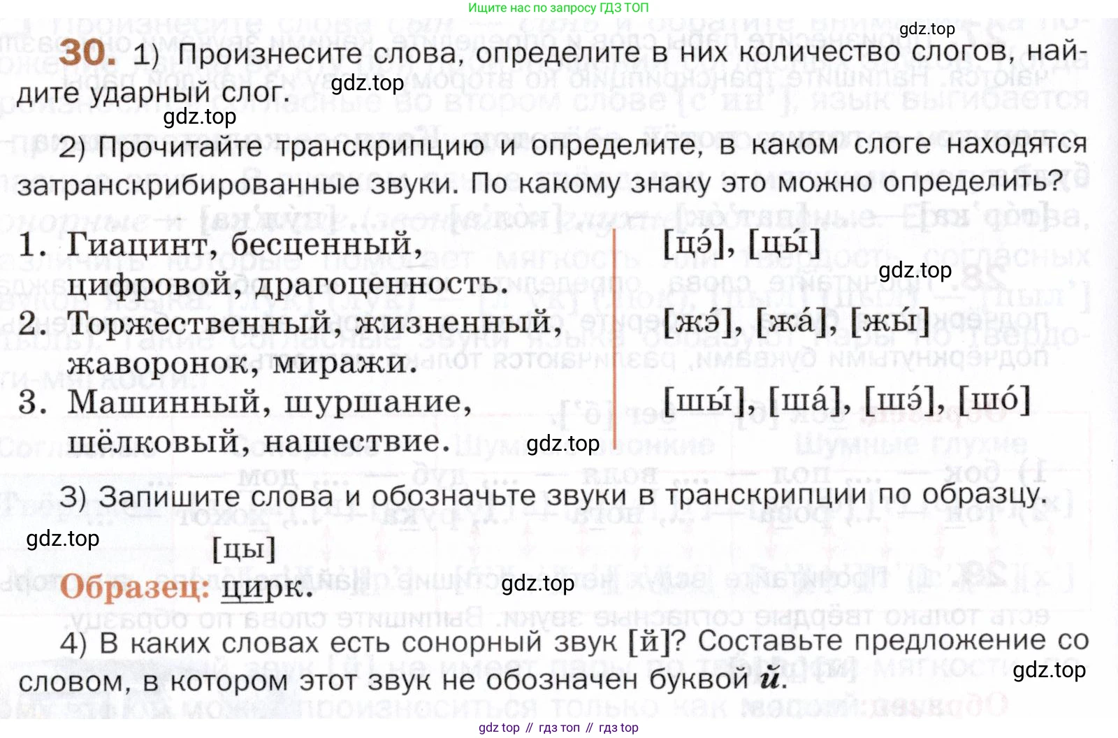 ГДЗ Русский язык, 5 класс Учебник, авторы: Шмелёв Алексей Дмитриевич, Флоренская Эльза Александровна, Габович Фаина Ефимовна, Савчук Лариса Олеговна(2), Шмелёва Елена Яковлевна, издательство Просвещение, Москва, 2021, Часть 1, страница 88, номер 30, Условие