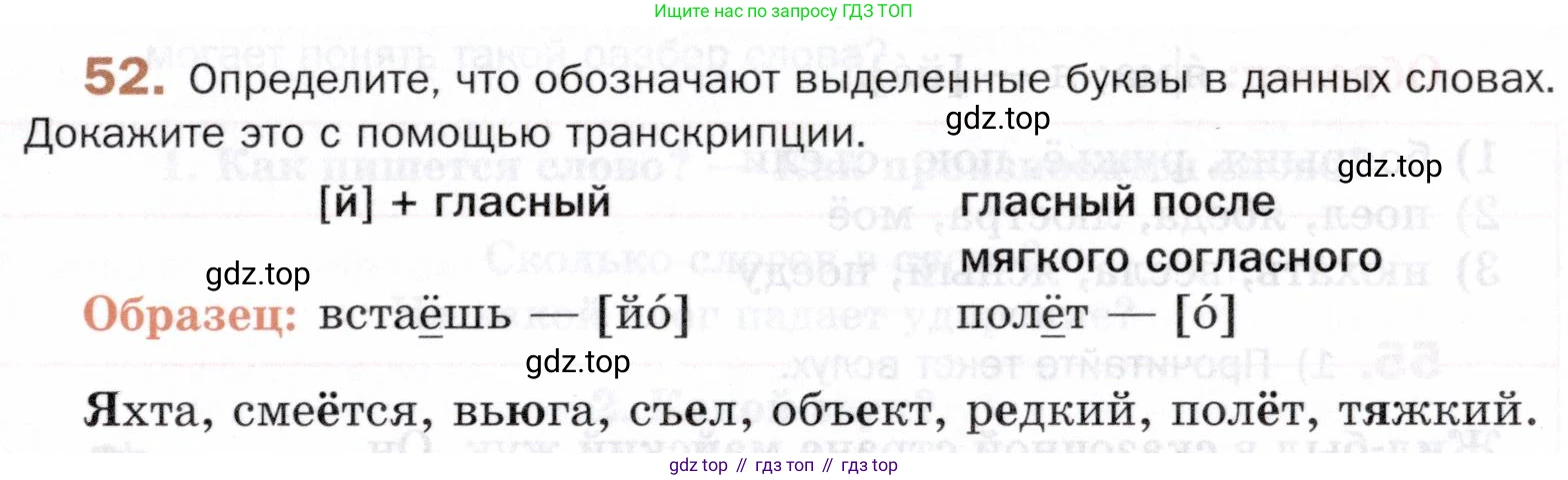 ГДЗ Русский язык, 5 класс Учебник, авторы: Шмелёв Алексей Дмитриевич, Флоренская Эльза Александровна, Габович Фаина Ефимовна, Савчук Лариса Олеговна(2), Шмелёва Елена Яковлевна, издательство Просвещение, Москва, 2021, Часть 1, страница 101, номер 52, Условие
