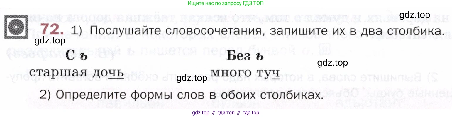 ГДЗ Русский язык, 5 класс Учебник, авторы: Шмелёв Алексей Дмитриевич, Флоренская Эльза Александровна, Габович Фаина Ефимовна, Савчук Лариса Олеговна(2), Шмелёва Елена Яковлевна, издательство Просвещение, Москва, 2021, Часть 1, страница 111, номер 72, Условие
