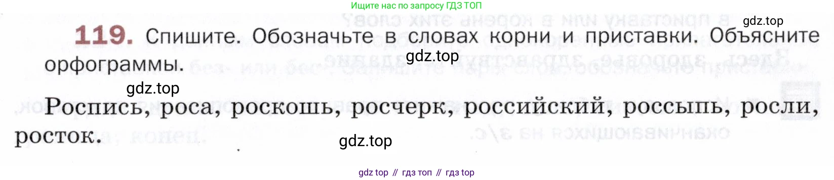ГДЗ Русский язык, 5 класс Учебник, авторы: Шмелёв Алексей Дмитриевич, Флоренская Эльза Александровна, Габович Фаина Ефимовна, Савчук Лариса Олеговна(2), Шмелёва Елена Яковлевна, издательство Просвещение, Москва, 2021, Часть 1, страница 197, номер 119, Условие