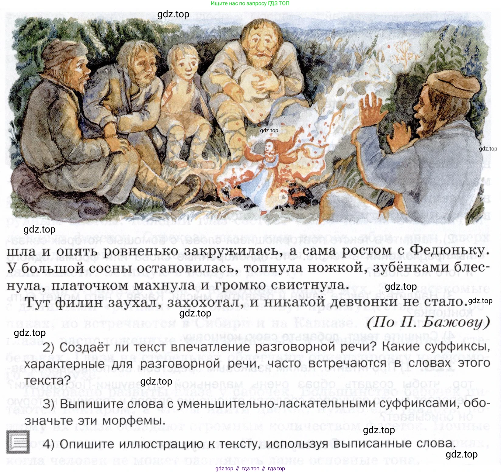 ГДЗ Русский язык, 5 класс Учебник, авторы: Шмелёв Алексей Дмитриевич, Флоренская Эльза Александровна, Габович Фаина Ефимовна, Савчук Лариса Олеговна(2), Шмелёва Елена Яковлевна, издательство Просвещение, Москва, 2021, Часть 1, страница 203, номер 128, Условие (продолжение 2)