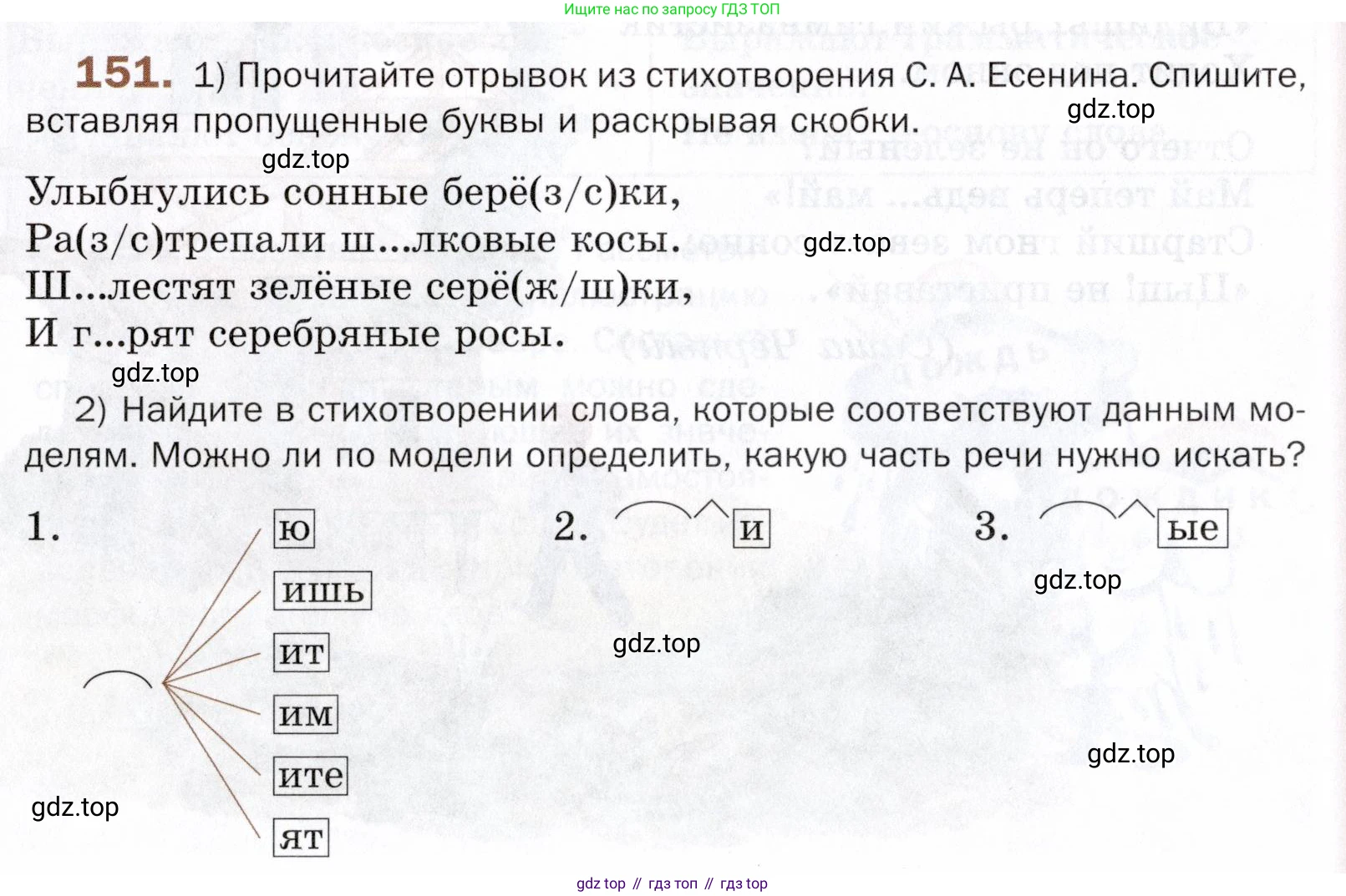 ГДЗ Русский язык, 5 класс Учебник, авторы: Шмелёв Алексей Дмитриевич, Флоренская Эльза Александровна, Габович Фаина Ефимовна, Савчук Лариса Олеговна(2), Шмелёва Елена Яковлевна, издательство Просвещение, Москва, 2021, Часть 1, страница 219, номер 151, Условие
