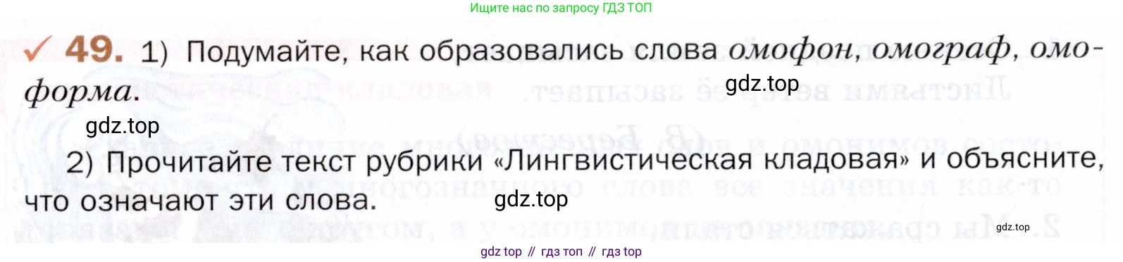 ГДЗ Русский язык, 5 класс Учебник, авторы: Шмелёв Алексей Дмитриевич, Флоренская Эльза Александровна, Габович Фаина Ефимовна, Савчук Лариса Олеговна(2), Шмелёва Елена Яковлевна, издательство Просвещение, Москва, 2021, Часть 1, страница 256, номер 49, Условие