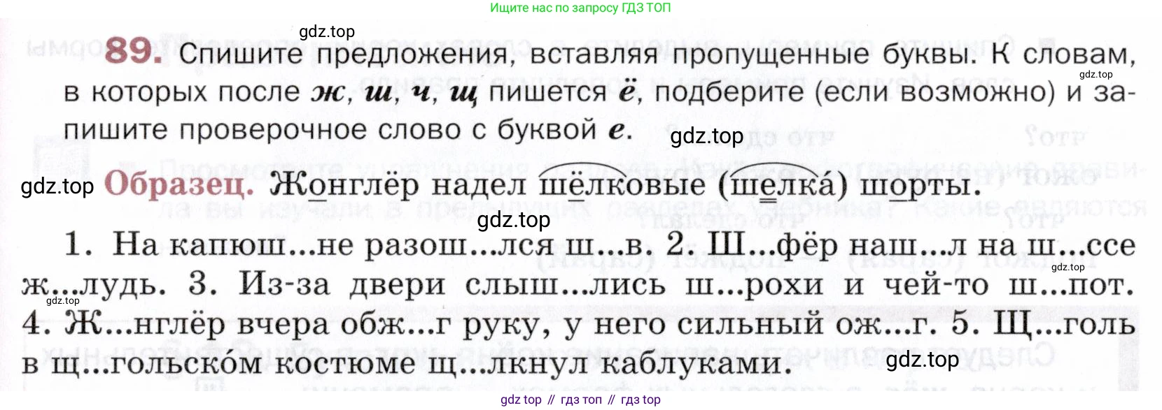 ГДЗ Русский язык, 5 класс Учебник, авторы: Шмелёв Алексей Дмитриевич, Флоренская Эльза Александровна, Габович Фаина Ефимовна, Савчук Лариса Олеговна(2), Шмелёва Елена Яковлевна, издательство Просвещение, Москва, 2021, Часть 1, страница 276, номер 89, Условие