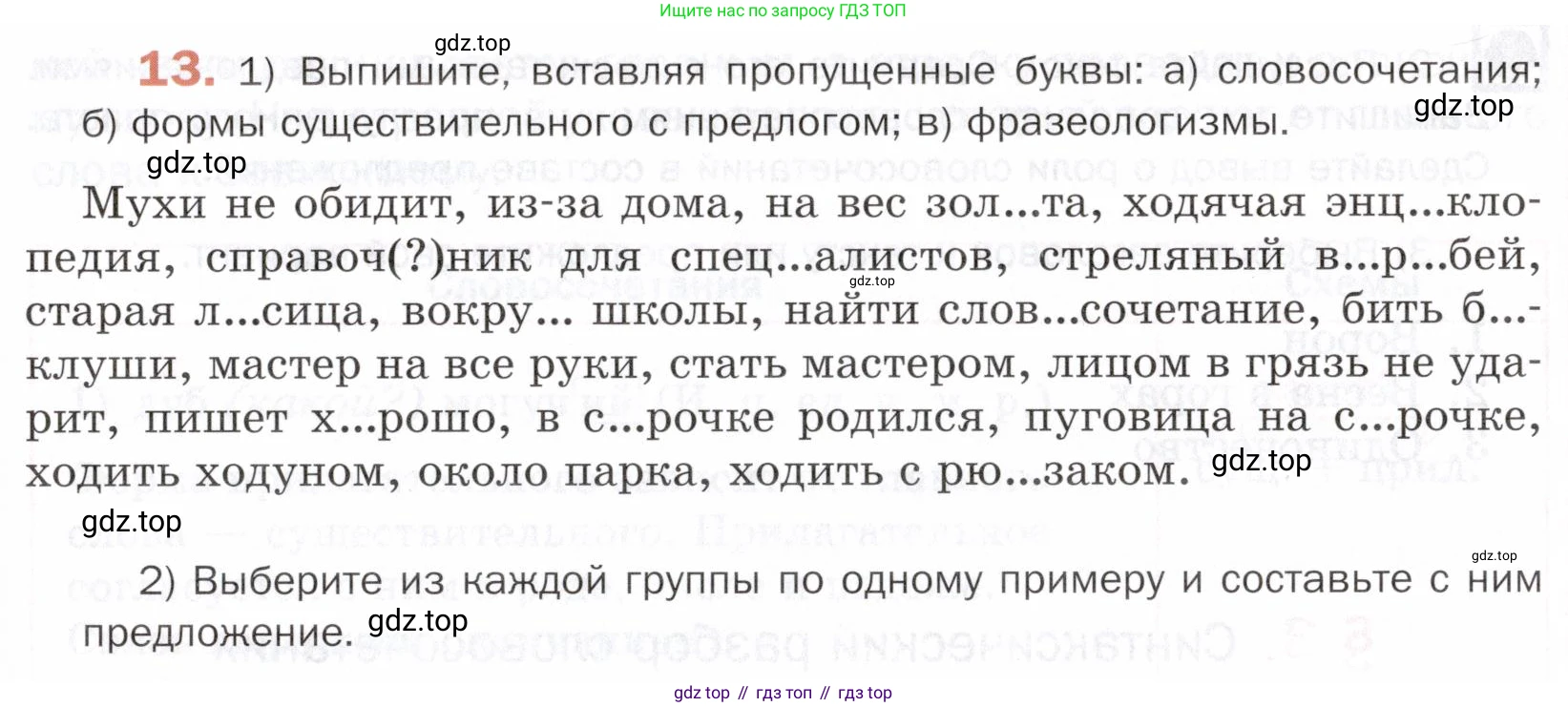ГДЗ Русский язык, 5 класс Учебник, авторы: Шмелёв Алексей Дмитриевич, Флоренская Эльза Александровна, Габович Фаина Ефимовна, Савчук Лариса Олеговна(2), Шмелёва Елена Яковлевна, издательство Просвещение, Москва, 2021, Часть 2, страница 19, номер 13, Условие