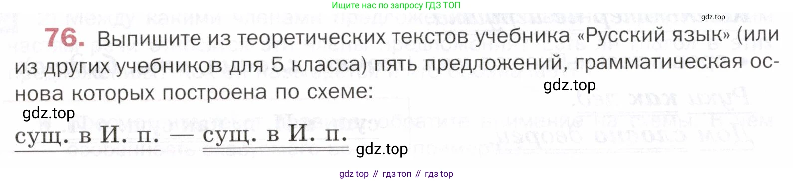 ГДЗ Русский язык, 5 класс Учебник, авторы: Шмелёв Алексей Дмитриевич, Флоренская Эльза Александровна, Габович Фаина Ефимовна, Савчук Лариса Олеговна(2), Шмелёва Елена Яковлевна, издательство Просвещение, Москва, 2021, Часть 2, страница 66, номер 76, Условие
