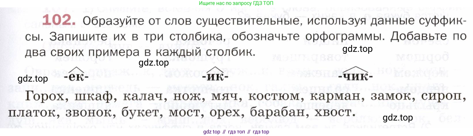 ГДЗ Русский язык, 5 класс Учебник, авторы: Шмелёв Алексей Дмитриевич, Флоренская Эльза Александровна, Габович Фаина Ефимовна, Савчук Лариса Олеговна(2), Шмелёва Елена Яковлевна, издательство Просвещение, Москва, 2021, Часть 2, страница 163, номер 102, Условие