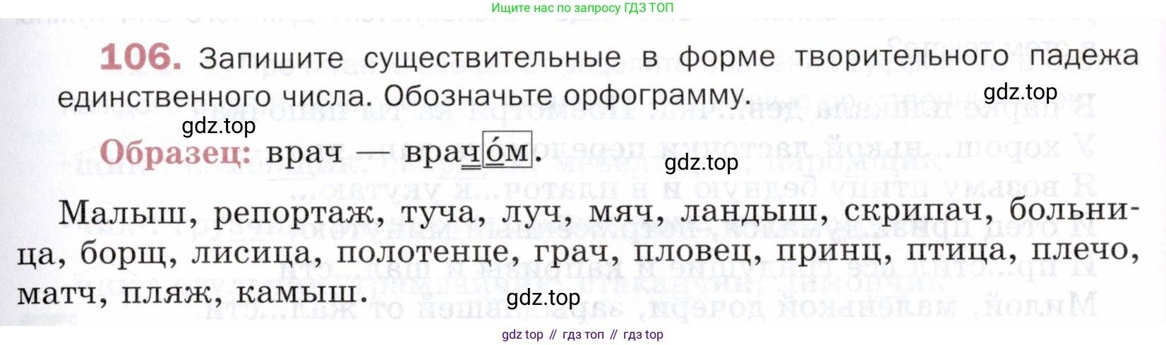 ГДЗ Русский язык, 5 класс Учебник, авторы: Шмелёв Алексей Дмитриевич, Флоренская Эльза Александровна, Габович Фаина Ефимовна, Савчук Лариса Олеговна(2), Шмелёва Елена Яковлевна, издательство Просвещение, Москва, 2021, Часть 2, страница 165, номер 106, Условие