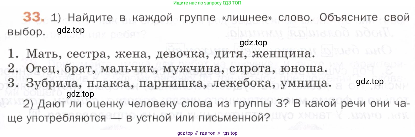 ГДЗ Русский язык, 5 класс Учебник, авторы: Шмелёв Алексей Дмитриевич, Флоренская Эльза Александровна, Габович Фаина Ефимовна, Савчук Лариса Олеговна(2), Шмелёва Елена Яковлевна, издательство Просвещение, Москва, 2021, Часть 2, страница 125, номер 33, Условие