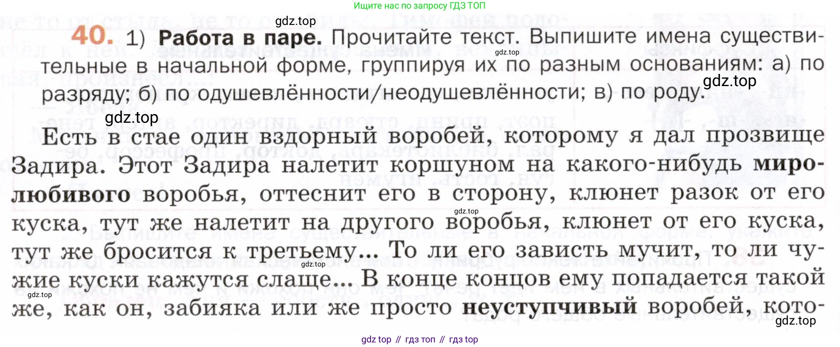 ГДЗ Русский язык, 5 класс Учебник, авторы: Шмелёв Алексей Дмитриевич, Флоренская Эльза Александровна, Габович Фаина Ефимовна, Савчук Лариса Олеговна(2), Шмелёва Елена Яковлевна, издательство Просвещение, Москва, 2021, Часть 2, страница 128, номер 40, Условие