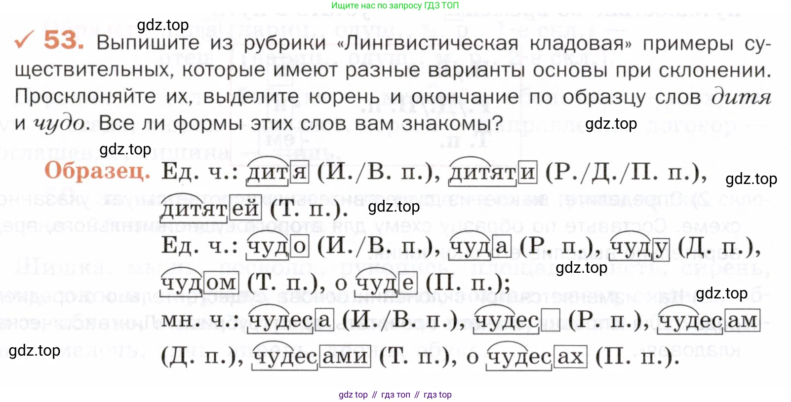 ГДЗ Русский язык, 5 класс Учебник, авторы: Шмелёв Алексей Дмитриевич, Флоренская Эльза Александровна, Габович Фаина Ефимовна, Савчук Лариса Олеговна(2), Шмелёва Елена Яковлевна, издательство Просвещение, Москва, 2021, Часть 2, страница 136, номер 53, Условие