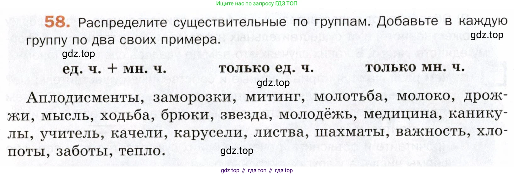 ГДЗ Русский язык, 5 класс Учебник, авторы: Шмелёв Алексей Дмитриевич, Флоренская Эльза Александровна, Габович Фаина Ефимовна, Савчук Лариса Олеговна(2), Шмелёва Елена Яковлевна, издательство Просвещение, Москва, 2021, Часть 2, страница 140, номер 58, Условие