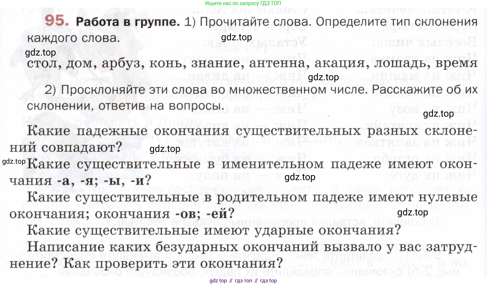 ГДЗ Русский язык, 5 класс Учебник, авторы: Шмелёв Алексей Дмитриевич, Флоренская Эльза Александровна, Габович Фаина Ефимовна, Савчук Лариса Олеговна(2), Шмелёва Елена Яковлевна, издательство Просвещение, Москва, 2021, Часть 2, страница 160, номер 95, Условие