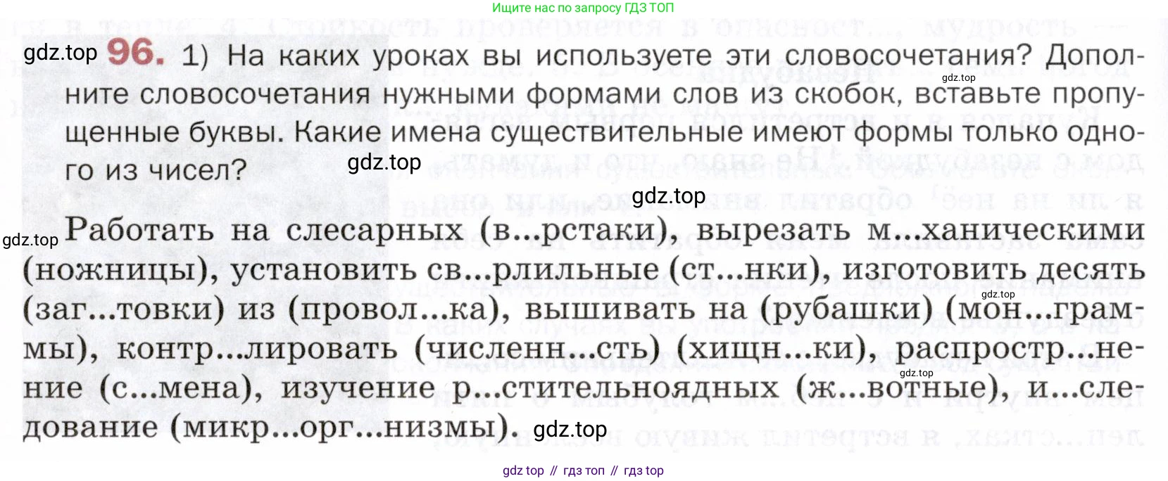 ГДЗ Русский язык, 5 класс Учебник, авторы: Шмелёв Алексей Дмитриевич, Флоренская Эльза Александровна, Габович Фаина Ефимовна, Савчук Лариса Олеговна(2), Шмелёва Елена Яковлевна, издательство Просвещение, Москва, 2021, Часть 2, страница 160, номер 96, Условие