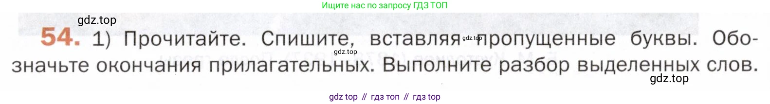 ГДЗ Русский язык, 5 класс Учебник, авторы: Шмелёв Алексей Дмитриевич, Флоренская Эльза Александровна, Габович Фаина Ефимовна, Савчук Лариса Олеговна(2), Шмелёва Елена Яковлевна, издательство Просвещение, Москва, 2021, Часть 2, страница 221, номер 54, Условие