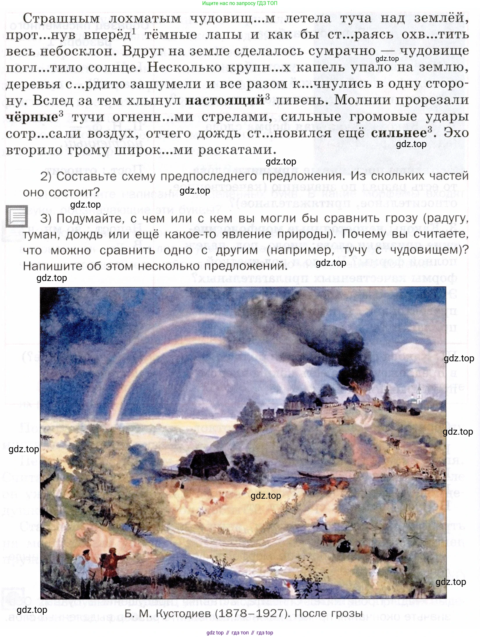 ГДЗ Русский язык, 5 класс Учебник, авторы: Шмелёв Алексей Дмитриевич, Флоренская Эльза Александровна, Габович Фаина Ефимовна, Савчук Лариса Олеговна(2), Шмелёва Елена Яковлевна, издательство Просвещение, Москва, 2021, Часть 2, страница 221, номер 54, Условие (продолжение 2)