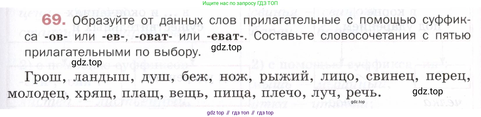 ГДЗ Русский язык, 5 класс Учебник, авторы: Шмелёв Алексей Дмитриевич, Флоренская Эльза Александровна, Габович Фаина Ефимовна, Савчук Лариса Олеговна(2), Шмелёва Елена Яковлевна, издательство Просвещение, Москва, 2021, Часть 2, страница 229, номер 69, Условие