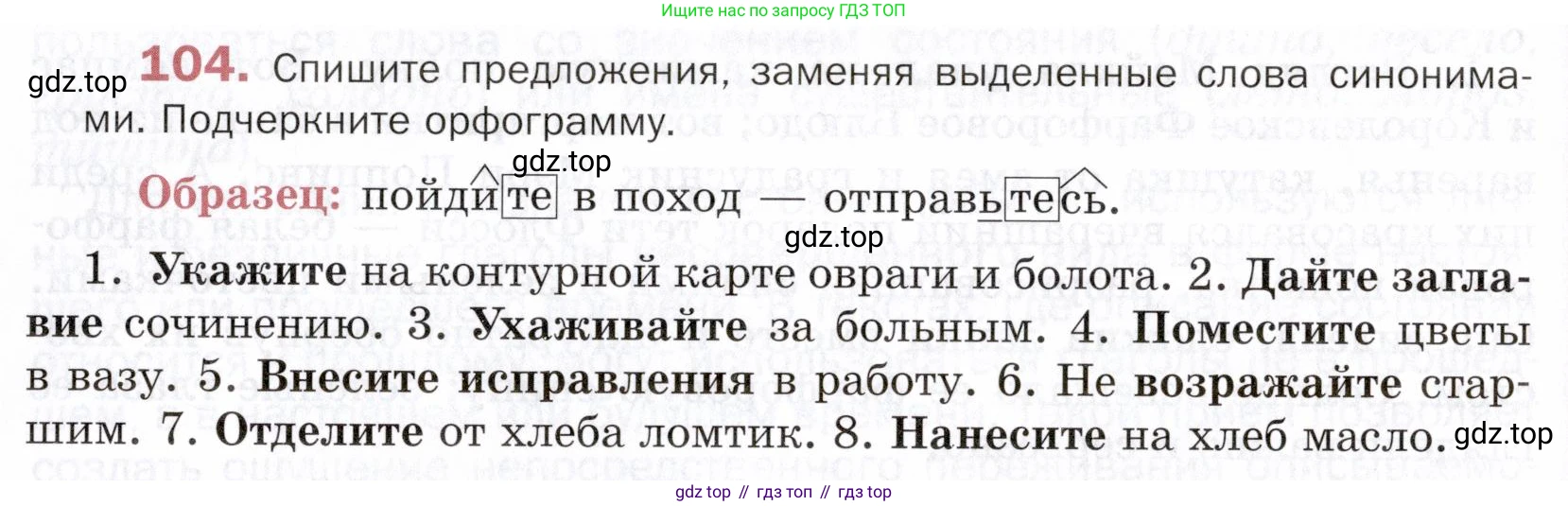ГДЗ Русский язык, 5 класс Учебник, авторы: Шмелёв Алексей Дмитриевич, Флоренская Эльза Александровна, Габович Фаина Ефимовна, Савчук Лариса Олеговна(2), Шмелёва Елена Яковлевна, издательство Просвещение, Москва, 2021, Часть 2, страница 303, номер 104, Условие