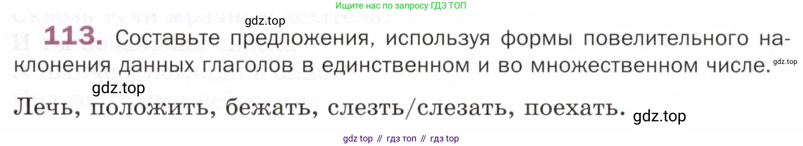 ГДЗ Русский язык, 5 класс Учебник, авторы: Шмелёв Алексей Дмитриевич, Флоренская Эльза Александровна, Габович Фаина Ефимовна, Савчук Лариса Олеговна(2), Шмелёва Елена Яковлевна, издательство Просвещение, Москва, 2021, Часть 2, страница 308, номер 113, Условие
