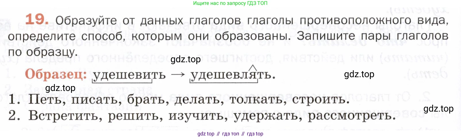 ГДЗ Русский язык, 5 класс Учебник, авторы: Шмелёв Алексей Дмитриевич, Флоренская Эльза Александровна, Габович Фаина Ефимовна, Савчук Лариса Олеговна(2), Шмелёва Елена Яковлевна, издательство Просвещение, Москва, 2021, Часть 2, страница 262, номер 19, Условие