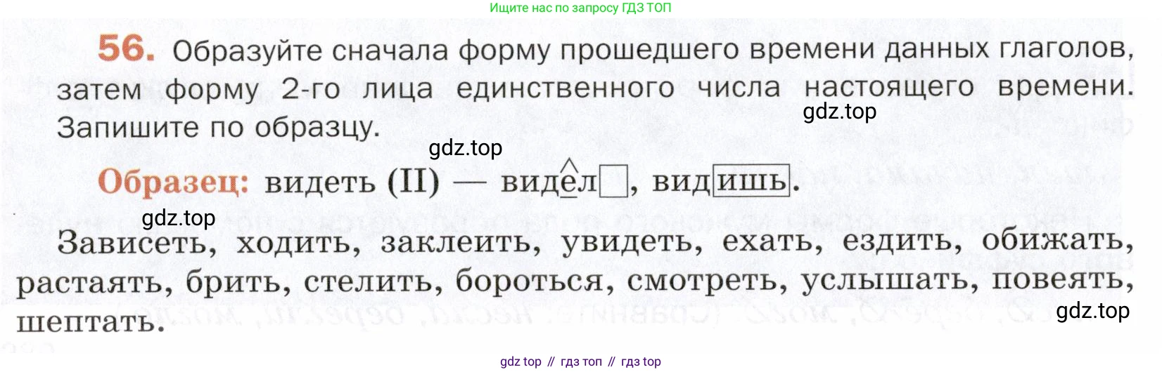 ГДЗ Русский язык, 5 класс Учебник, авторы: Шмелёв Алексей Дмитриевич, Флоренская Эльза Александровна, Габович Фаина Ефимовна, Савчук Лариса Олеговна(2), Шмелёва Елена Яковлевна, издательство Просвещение, Москва, 2021, Часть 2, страница 282, номер 56, Условие