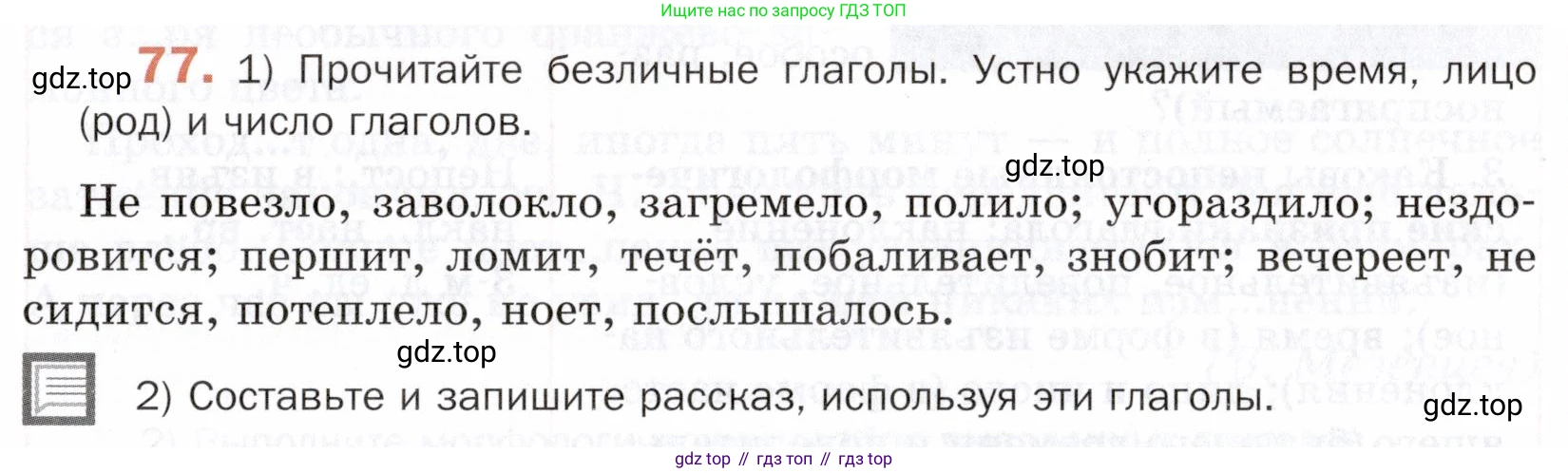 ГДЗ Русский язык, 5 класс Учебник, авторы: Шмелёв Алексей Дмитриевич, Флоренская Эльза Александровна, Габович Фаина Ефимовна, Савчук Лариса Олеговна(2), Шмелёва Елена Яковлевна, издательство Просвещение, Москва, 2021, Часть 2, страница 291, номер 77, Условие