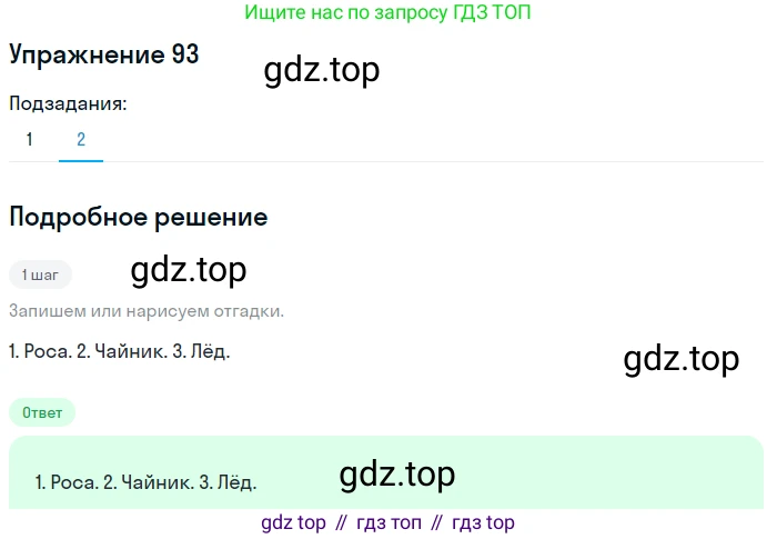 ГДЗ Русский язык, 5 класс Учебник, авторы: Шмелёв Алексей Дмитриевич, Флоренская Эльза Александровна, Габович Фаина Ефимовна, Савчук Лариса Олеговна(2), Шмелёва Елена Яковлевна, издательство Просвещение, Москва, 2021, Часть 1, страница 187, номер 93, Решение 1 (продолжение 2)