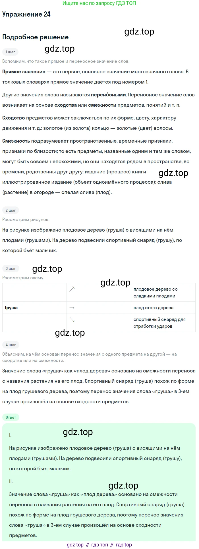 ГДЗ Русский язык, 5 класс Учебник, авторы: Шмелёв Алексей Дмитриевич, Флоренская Эльза Александровна, Габович Фаина Ефимовна, Савчук Лариса Олеговна(2), Шмелёва Елена Яковлевна, издательство Просвещение, Москва, 2021, Часть 1, страница 243, номер 24, Решение 1