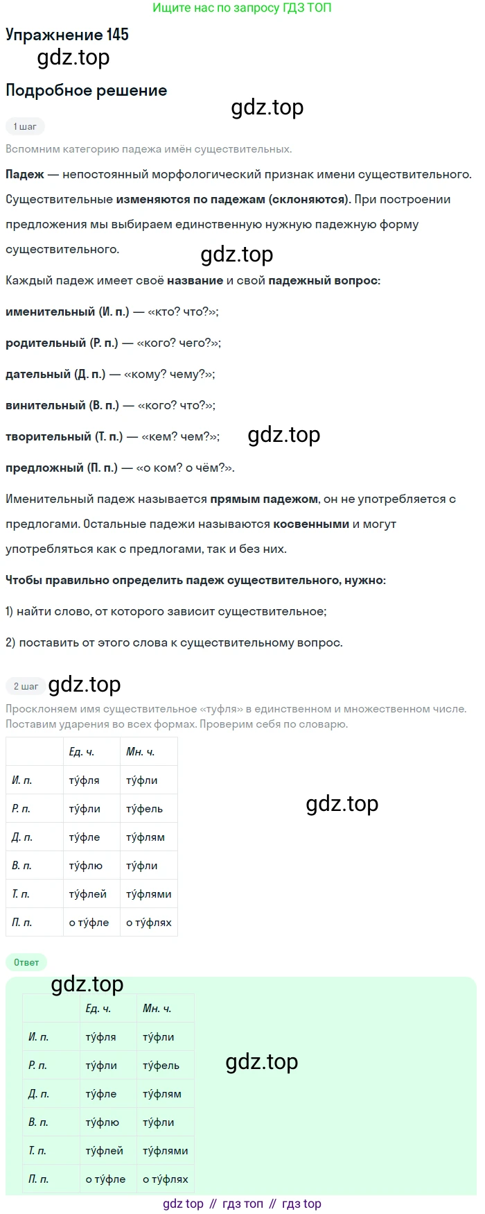 ГДЗ Русский язык, 5 класс Учебник, авторы: Шмелёв Алексей Дмитриевич, Флоренская Эльза Александровна, Габович Фаина Ефимовна, Савчук Лариса Олеговна(2), Шмелёва Елена Яковлевна, издательство Просвещение, Москва, 2021, Часть 2, страница 186, номер 145, Решение 1