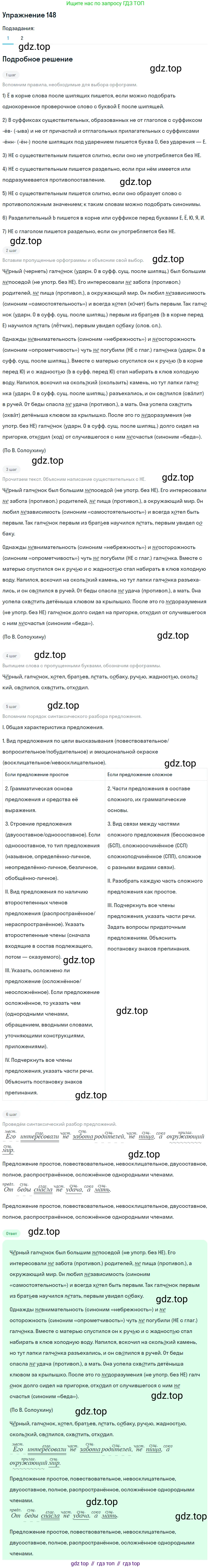 ГДЗ Русский язык, 5 класс Учебник, авторы: Шмелёв Алексей Дмитриевич, Флоренская Эльза Александровна, Габович Фаина Ефимовна, Савчук Лариса Олеговна(2), Шмелёва Елена Яковлевна, издательство Просвещение, Москва, 2021, Часть 2, страница 187, номер 148, Решение 1