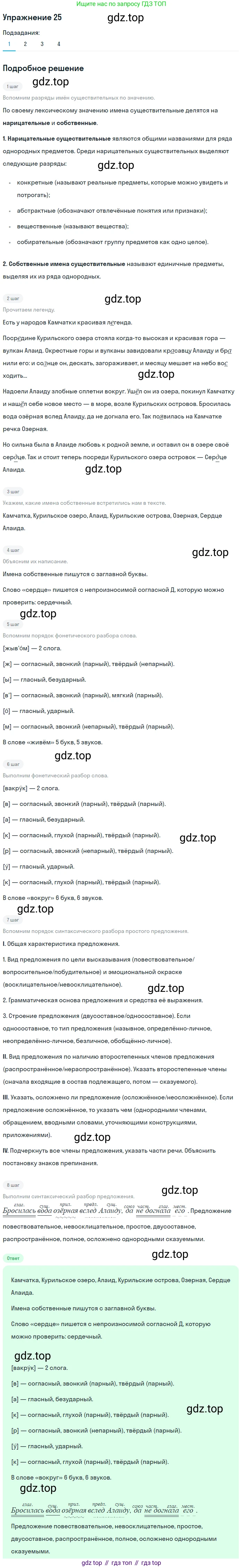 ГДЗ Русский язык, 5 класс Учебник, авторы: Шмелёв Алексей Дмитриевич, Флоренская Эльза Александровна, Габович Фаина Ефимовна, Савчук Лариса Олеговна(2), Шмелёва Елена Яковлевна, издательство Просвещение, Москва, 2021, Часть 2, страница 120, номер 25, Решение 1