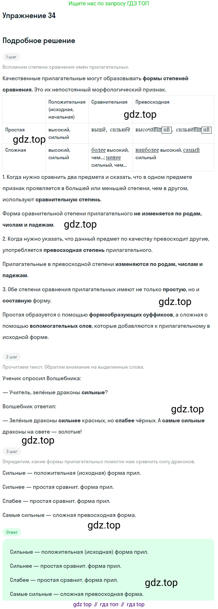ГДЗ Русский язык, 5 класс Учебник, авторы: Шмелёв Алексей Дмитриевич, Флоренская Эльза Александровна, Габович Фаина Ефимовна, Савчук Лариса Олеговна(2), Шмелёва Елена Яковлевна, издательство Просвещение, Москва, 2021, Часть 2, страница 208, номер 34, Решение 1 (продолжение 2)