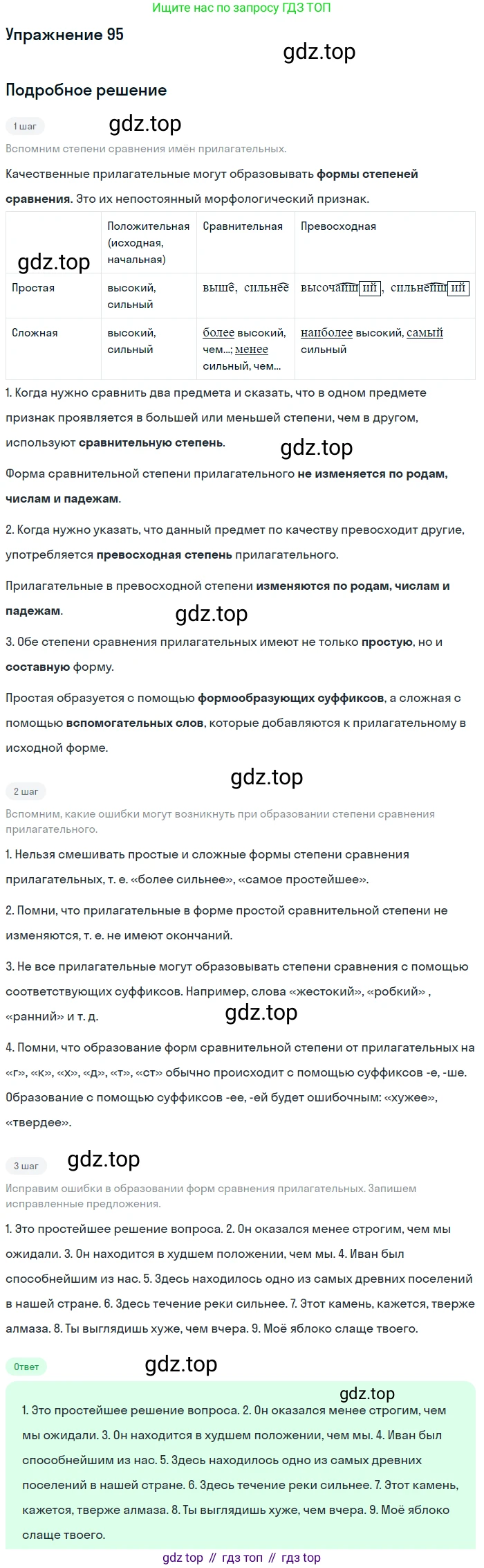 ГДЗ Русский язык, 5 класс Учебник, авторы: Шмелёв Алексей Дмитриевич, Флоренская Эльза Александровна, Габович Фаина Ефимовна, Савчук Лариса Олеговна(2), Шмелёва Елена Яковлевна, издательство Просвещение, Москва, 2021, Часть 2, страница 242, номер 95, Решение 1