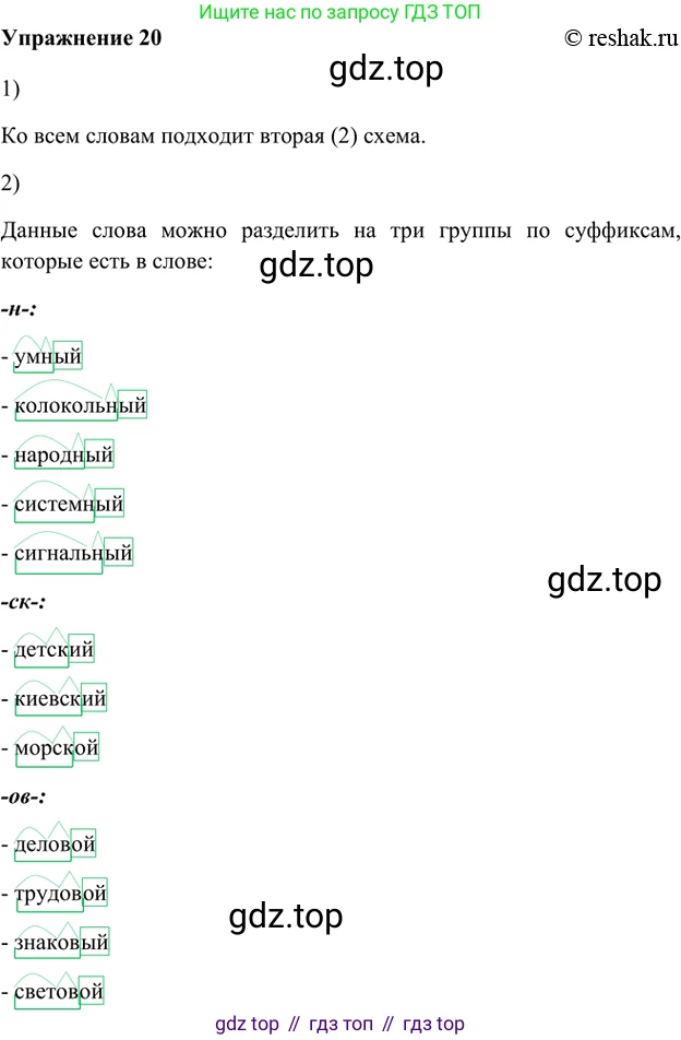ГДЗ Русский язык, 5 класс Учебник, авторы: Шмелёв Алексей Дмитриевич, Флоренская Эльза Александровна, Габович Фаина Ефимовна, Савчук Лариса Олеговна(2), Шмелёва Елена Яковлевна, издательство Просвещение, Москва, 2021, Часть 1, страница 18, номер 20, Решение 2