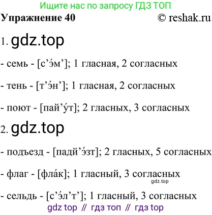 ГДЗ Русский язык, 5 класс Учебник, авторы: Шмелёв Алексей Дмитриевич, Флоренская Эльза Александровна, Габович Фаина Ефимовна, Савчук Лариса Олеговна(2), Шмелёва Елена Яковлевна, издательство Просвещение, Москва, 2021, Часть 1, страница 92, номер 40, Решение 2