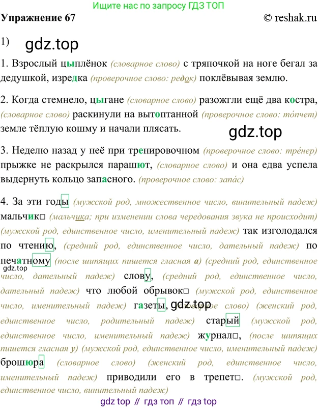 ГДЗ Русский язык, 5 класс Учебник, авторы: Шмелёв Алексей Дмитриевич, Флоренская Эльза Александровна, Габович Фаина Ефимовна, Савчук Лариса Олеговна(2), Шмелёва Елена Яковлевна, издательство Просвещение, Москва, 2021, Часть 1, страница 108, номер 67, Решение 2