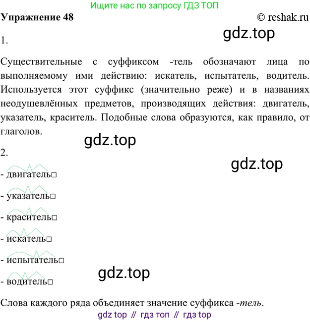 ГДЗ Русский язык, 5 класс Учебник, авторы: Шмелёв Алексей Дмитриевич, Флоренская Эльза Александровна, Габович Фаина Ефимовна, Савчук Лариса Олеговна(2), Шмелёва Елена Яковлевна, издательство Просвещение, Москва, 2021, Часть 1, страница 162, номер 48, Решение 2