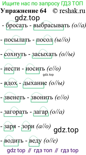ГДЗ Русский язык, 5 класс Учебник, авторы: Шмелёв Алексей Дмитриевич, Флоренская Эльза Александровна, Габович Фаина Ефимовна, Савчук Лариса Олеговна(2), Шмелёва Елена Яковлевна, издательство Просвещение, Москва, 2021, Часть 1, страница 171, номер 64, Решение 2