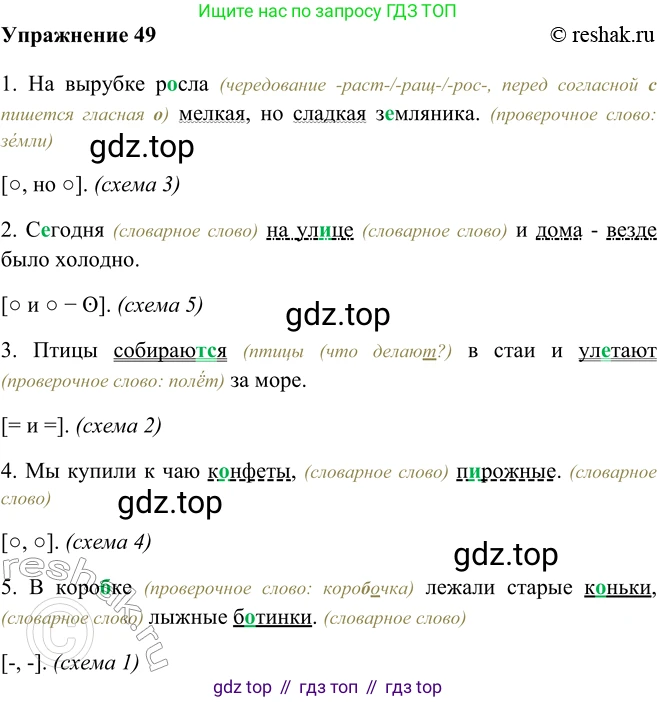 ГДЗ Русский язык, 5 класс Учебник, авторы: Шмелёв Алексей Дмитриевич, Флоренская Эльза Александровна, Габович Фаина Ефимовна, Савчук Лариса Олеговна(2), Шмелёва Елена Яковлевна, издательство Просвещение, Москва, 2021, Часть 2, страница 46, номер 49, Решение 2