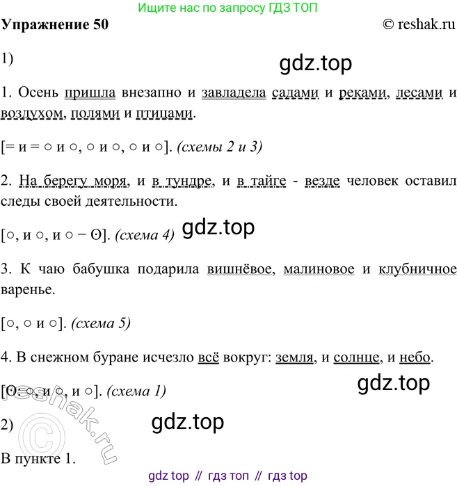 ГДЗ Русский язык, 5 класс Учебник, авторы: Шмелёв Алексей Дмитриевич, Флоренская Эльза Александровна, Габович Фаина Ефимовна, Савчук Лариса Олеговна(2), Шмелёва Елена Яковлевна, издательство Просвещение, Москва, 2021, Часть 2, страница 46, номер 50, Решение 2