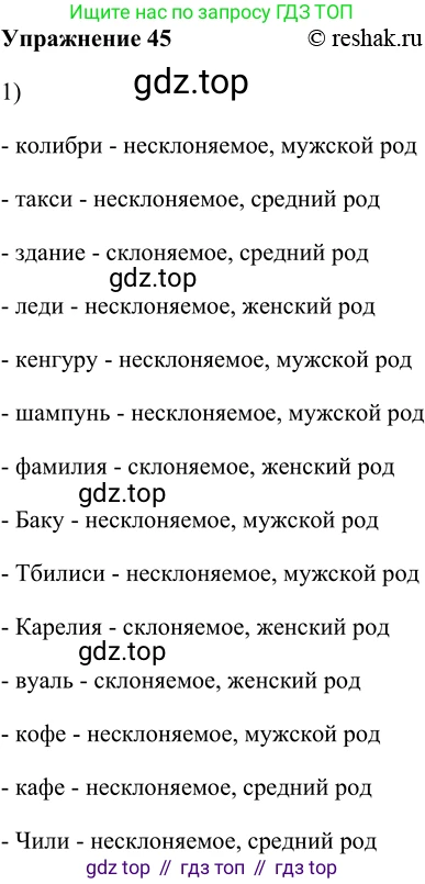 ГДЗ Русский язык, 5 класс Учебник, авторы: Шмелёв Алексей Дмитриевич, Флоренская Эльза Александровна, Габович Фаина Ефимовна, Савчук Лариса Олеговна(2), Шмелёва Елена Яковлевна, издательство Просвещение, Москва, 2021, Часть 2, страница 131, номер 45, Решение 2