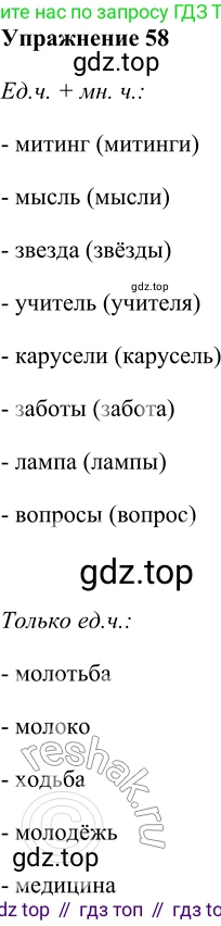 ГДЗ Русский язык, 5 класс Учебник, авторы: Шмелёв Алексей Дмитриевич, Флоренская Эльза Александровна, Габович Фаина Ефимовна, Савчук Лариса Олеговна(2), Шмелёва Елена Яковлевна, издательство Просвещение, Москва, 2021, Часть 2, страница 140, номер 58, Решение 2
