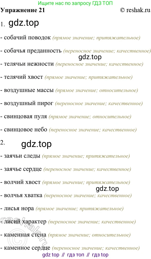 ГДЗ Русский язык, 5 класс Учебник, авторы: Шмелёв Алексей Дмитриевич, Флоренская Эльза Александровна, Габович Фаина Ефимовна, Савчук Лариса Олеговна(2), Шмелёва Елена Яковлевна, издательство Просвещение, Москва, 2021, Часть 2, страница 202, номер 21, Решение 2