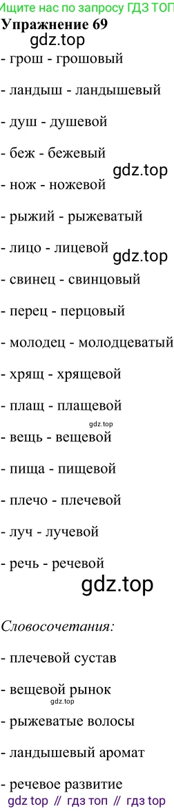 ГДЗ Русский язык, 5 класс Учебник, авторы: Шмелёв Алексей Дмитриевич, Флоренская Эльза Александровна, Габович Фаина Ефимовна, Савчук Лариса Олеговна(2), Шмелёва Елена Яковлевна, издательство Просвещение, Москва, 2021, Часть 2, страница 229, номер 69, Решение 2