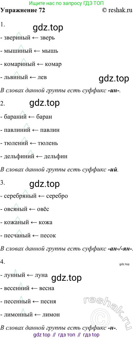 ГДЗ Русский язык, 5 класс Учебник, авторы: Шмелёв Алексей Дмитриевич, Флоренская Эльза Александровна, Габович Фаина Ефимовна, Савчук Лариса Олеговна(2), Шмелёва Елена Яковлевна, издательство Просвещение, Москва, 2021, Часть 2, страница 230, номер 72, Решение 2
